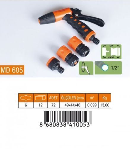 MD605 OTOMATİK TABANCA 4'LÜ SET 1/2